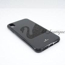 Swarovski 5474752 Swan Fabric Crystal Smartphone Case Cover iPhone XS MAX Black - £29.53 GBP