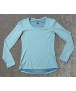 Nike Shirt Womens XS Blue Dri-Fit Running Contour Reflective Long Sleeve... - $14.84