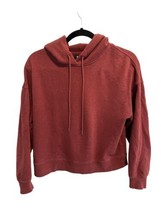 NAADAM Womens Hoodie Maroon Cotton Cashmere Sweatshirt Size S - $37.43