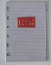 Lefax Ruled Planner Refill Pages 4 or 6 Ring 3 1/4 x 4 3/4 Violet - $5.36