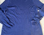 J. Jill Pullover Sweater XL Seamed Back Blue Long Sleeve Soft Cotton Blend - £29.88 GBP