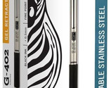 Zebra Pen 49210 Model G-402 Retractable Gel Pen, 0.5mm, Black Ink, 12-Pack - $48.00