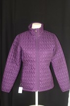 Lands End Women&#39;s Primaloft Packable Jacket Velvet Plum New - $59.99