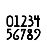 Mission Style House Numbers or Letters (Set of 10)  - £125.81 GBP
