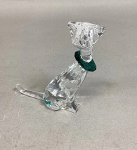 Swarovski Crystal CAT in Green Collar #289478 - $49.50