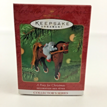 Hallmark Keepsake Ornament A Pony For Christmas #4 Horse Toy New Vintage... - $21.73
