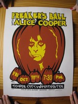 Alice Cooper Poster Freaker'S Ball Oct 10 Tower City Ampitheater S/N - $179.29