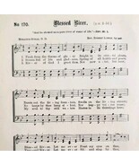 1883 Gospel Hymn Blessed River Sheet Music Victorian Religious Church AD... - $28.01 CAD
