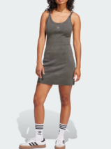 adidas Originals Ribbed Mini Dress Women&#39;s Lifestyle Casual Dress AsiaFi... - $98.01