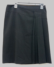 GRACE ELEMENTS Sz 8 Womens Skirt Basic Black Knee Length Pleats Modest S... - £14.77 GBP
