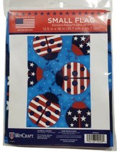 Garden Flag Americana Ladybug Red White &amp; Blue Stars12.5&quot;x18&quot; WinCraft P... - $10.88