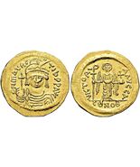 Byzantine Gold Solidus: Emperor Maurice Tiberius - $1,400.00