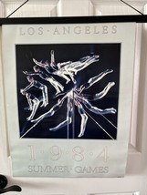 Vtg Original 1984 Los Angeles Olympics Poster Gymnastics 18&quot; x 24&quot; - £13.66 GBP