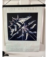 Vtg Original 1984 Los Angeles Olympics Poster Gymnastics 18&quot; x 24&quot; - £13.69 GBP
