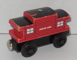 2003 Gullane Thomas &amp; Friends Wooden SODOR LINE CABOOSE Learning Curve - £7.65 GBP