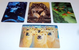 3D Wildlife Collector&#39;s Cards - Holographic Lenticular Motion ~ PACK OF 24 Cards - £7.76 GBP
