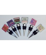 Novelty Wine Stopper ~ Choice of 6 Styles ~ Zinc Metal Alloy w/Rubber Se... - $10.78 CAD