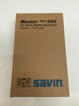 New OEM Genuine Savin Master 350 2 rolls 4555 893021 for Digital Duplicator - £77.44 GBP