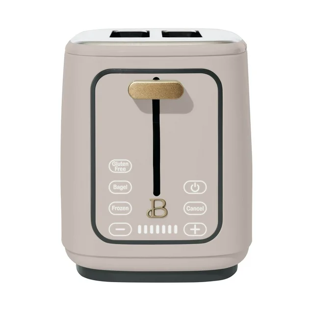 Beautiful 2 Slice Toaster with Touch-Activated Display, Porcini Taupe by... - £88.85 GBP