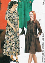 26 W   50 Womans Petite Dress 2 Lengths Easy Mccalls 2985 Sewing Pattern - $15.98