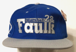 $30 Vintage 90s Marshall Faulk 28 NFL Indianapolis Colts Blue Cap Hat 1 Size New - £15.74 GBP