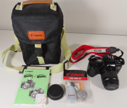 Canon EOS Rebel X 35mm Film Camera w/ 35-80mm 1:4-5.6 Lens Strap Bag TESTED - $74.20