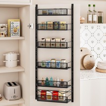 Over The Door Pantry Organizer, 6-Tier Pantry Organization And, Black - $33.99