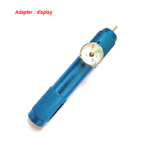 CNC aluminium Charge pump with pressure gauge for 12g cartridge - display - £19.85 GBP