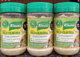 3X KNORR CILANTRO CON POLLO  ( CILANTRO AND CHICKEN  ) SEASONING  3 JARS... - $24.98