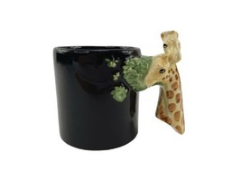 1992 Bergschrund Seattle Mug Giraffe Handle Ceramic Coffee Tea Cup Sea Foam - $14.80
