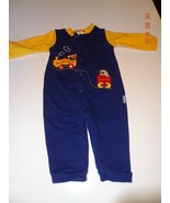 Boy Blue &amp; yellow jumpsuit Size 6-9 months by Fisher Price - £6.28 GBP