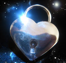 FREE W $49 or more order HAUNTED HEART LOCK & KEY HEAL HEART & LOVE HIGH MAGICK  image 2