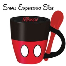 Mickey Mouse Espresso Cup With Spoon Black - $17.98