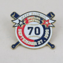 Vintage Baseball Pin - Mark McGwire 70 Home Runs - Stamped Pin  - £11.78 GBP