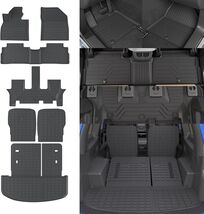 Rongtaod Floor Mats 2020-2025 Kia Telluride 7 Seats Trunk Mat 2nd 3rd Ro... - $137.74