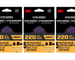 3M Ultra Durable Detail Sanding Sheets, 220 grit, 5 Sheets 3 Pack - $18.99