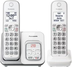 Kx-Tgd632W (White/Silver) Panasonic Dect 6.0 Expandable Cordless Phone With - £72.58 GBP