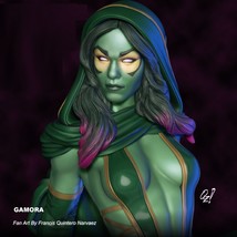 GAMORA_(Fan Art ) / 3d sculpture unpainted or fully painted (Made to order) - £124.36 GBP+