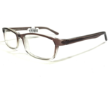 MP2010 GF Eyeglasses Frames Gray Fade Brown Clear Rectangular 53-17-140 - $46.53