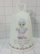 Precious Moments  Bell &quot;You Have Touched So Many Hearts 1991&quot;  Girl &amp; He... - $10.95