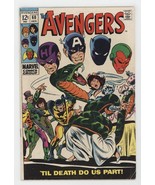 Avengers 60 1st Series Marvel 1969 FN Captain America Black Panther Hawkeye - £30.97 GBP