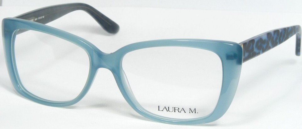 LAURA M. LAU4852 col. 3 BLUE EYEGLASSES GLASSES PLASTIC FRAME 51-15-140mm - $76.55