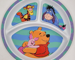 Disney Winnie The Pooh Plate Melamine Divided Childs Baby 1990&#39;s Zak De... - £9.64 GBP