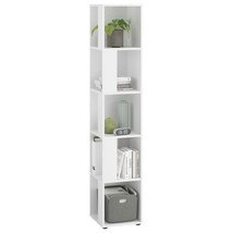 FMD Corner Shelf with 10 Side Compartments White - £127.24 GBP