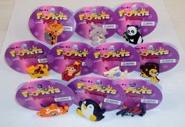 Floppets Charm Rings, Set of 10 ~ PETLETS ~ Connectable, Collectible, Wearable - £7.78 GBP