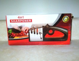 Brand New 4 in One Sharpener For Knives And  Scissors, Diamond, Tungsten... - $9.99