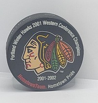 2001-02 Portland Winter Hawks WHL Puck Official Game Western Conference Champion - £17.86 GBP