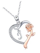 Valentine&#39;s Day Gifts Rose Gold Initial for - £119.14 GBP