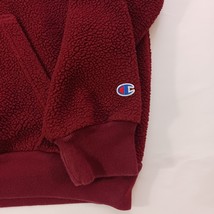 Champion Athleticwear Men's 1/4 Zip Red Cotton Blend Sweatshirt Hoodie Size L image 10