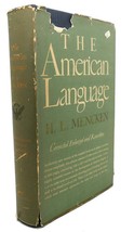 H. L Mencken The American Language : An Inquiry Into The Development Of English - £84.98 GBP